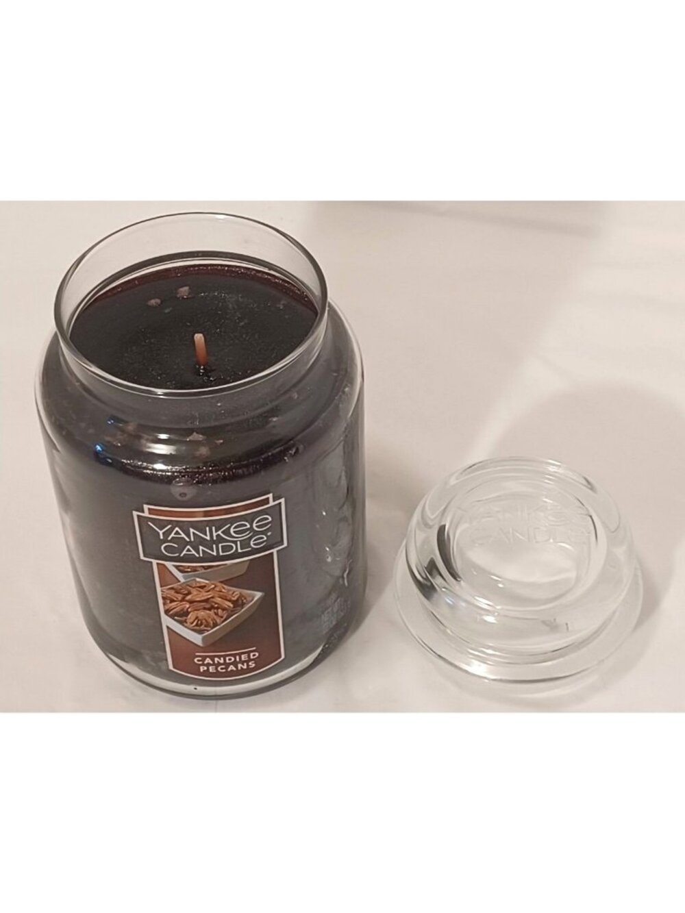 Yankee Candle Candied Pecans Scented Large Jar Candle 22 oz RETIRED Scent NOS - Picture 8 of 10